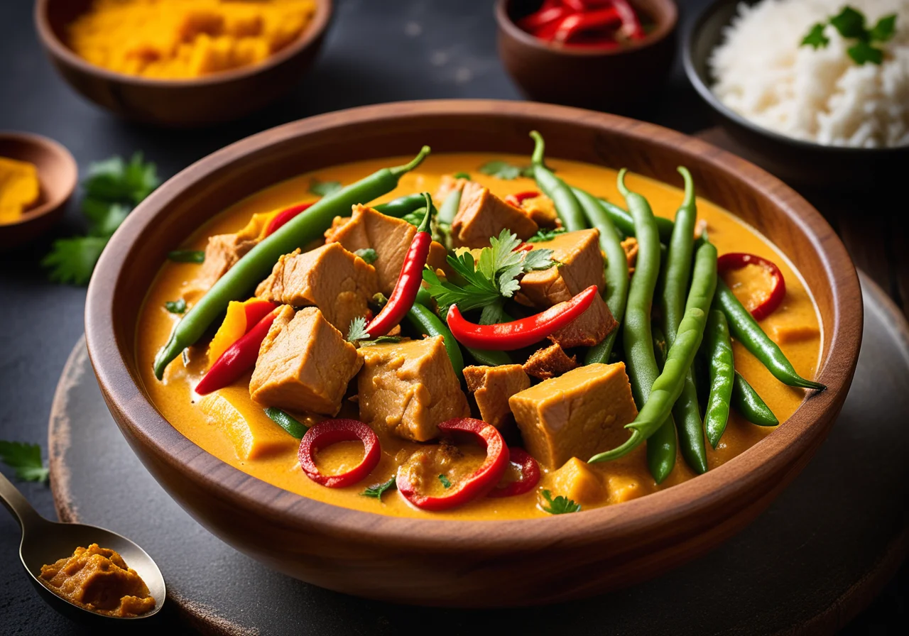 Turkey Curry with Ginger, Chili and Beans