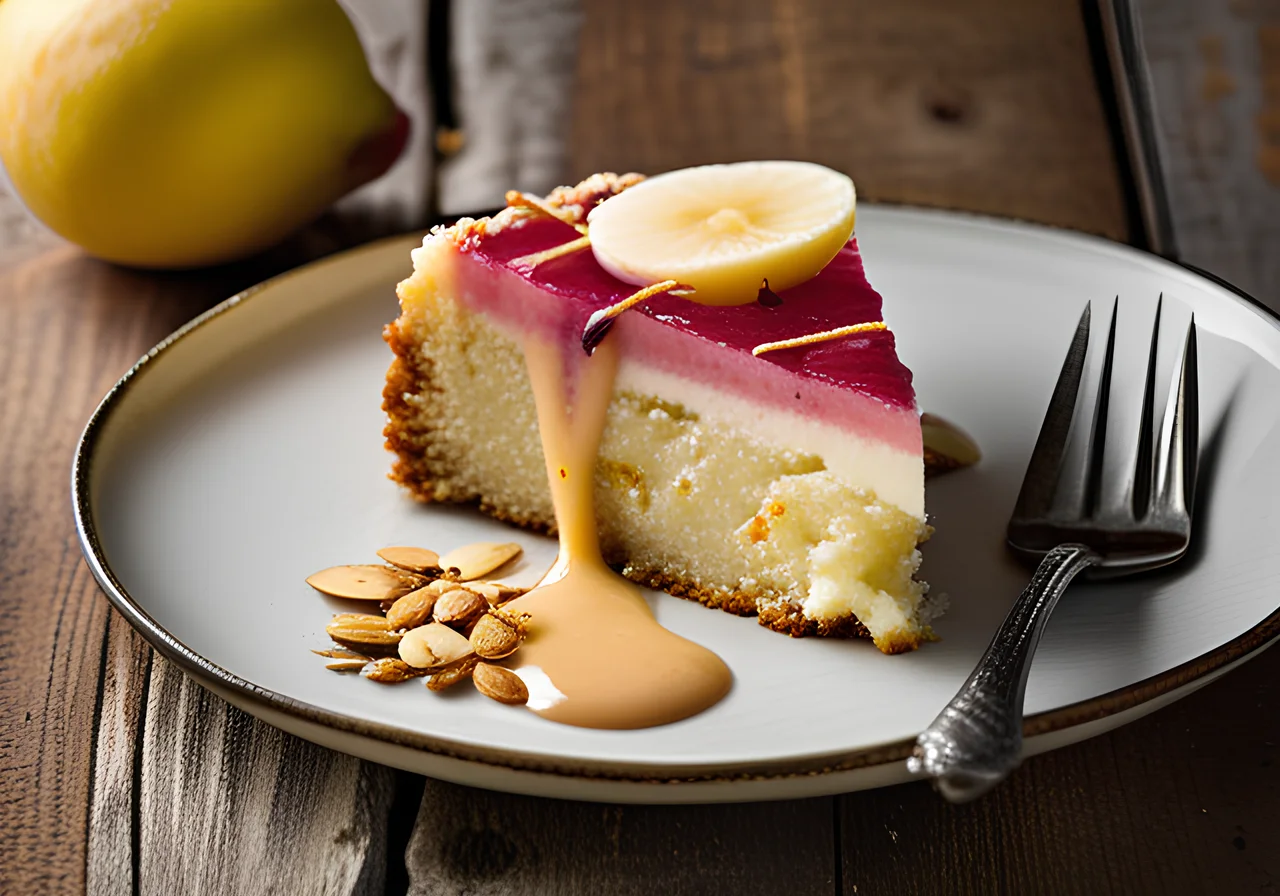 Rhubarb Quark Cake