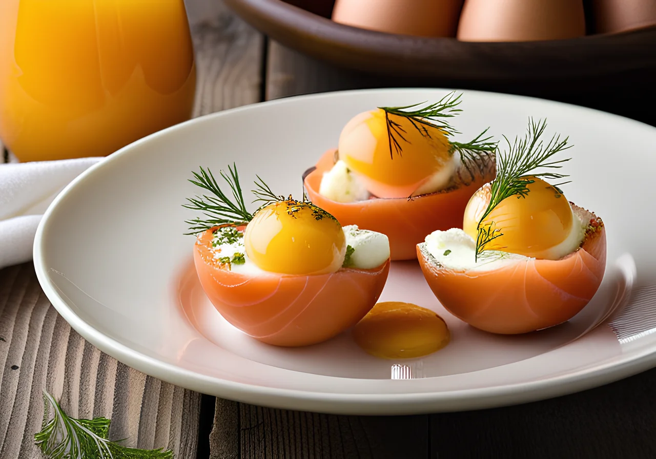 Smoked Salmon Stuffed Eggs