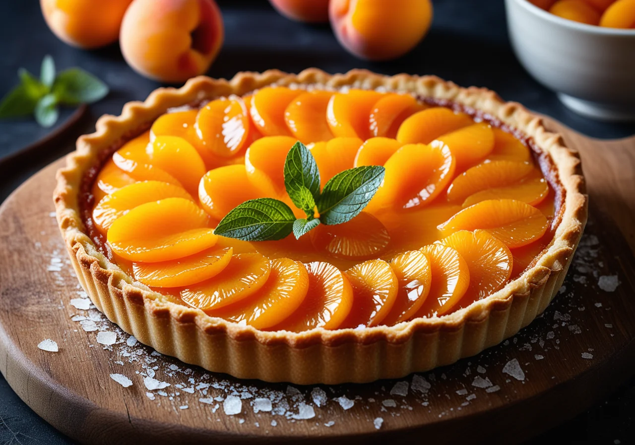 Apricot Tart with Almonds