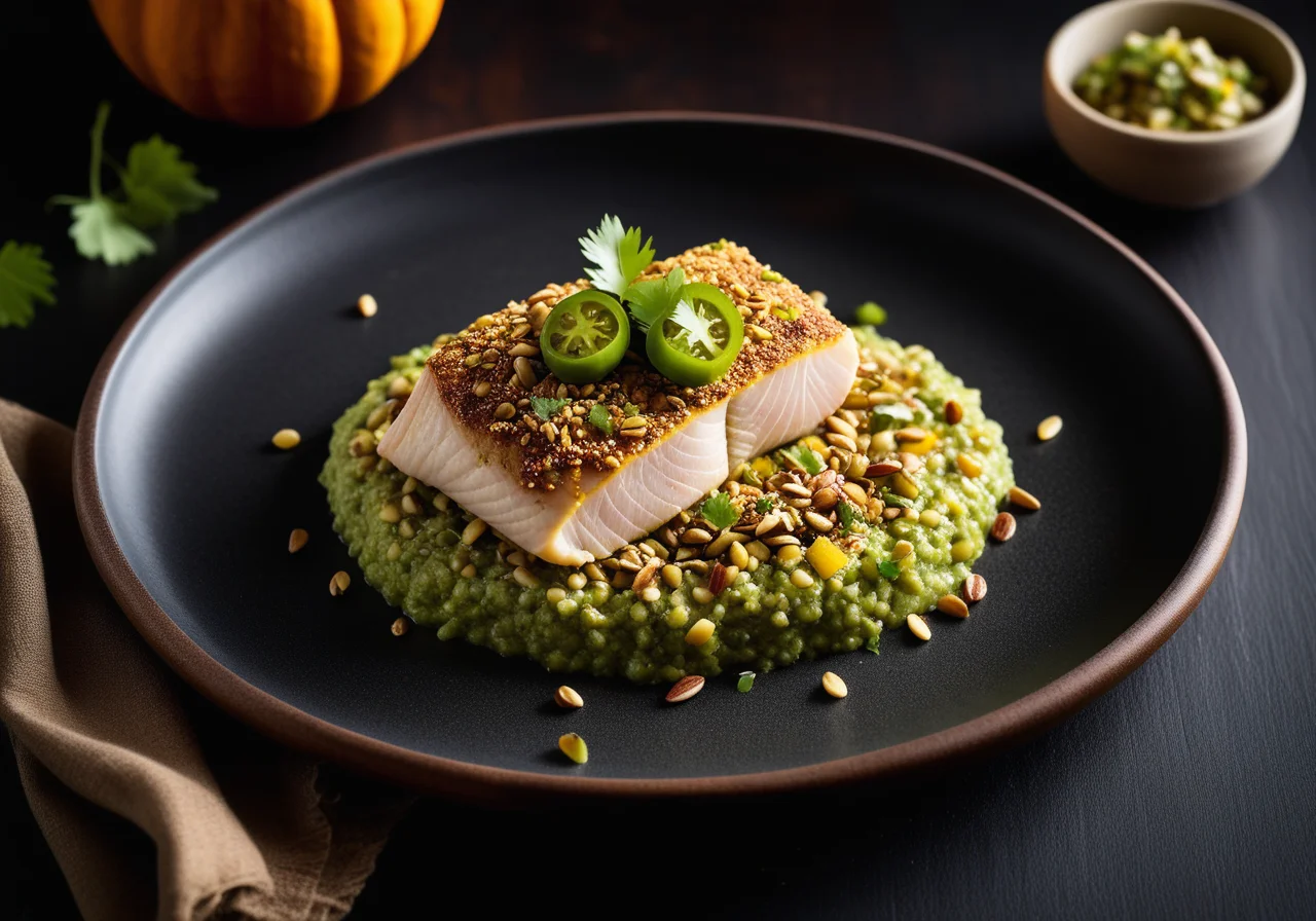 Snapper in Pumpkin Seed Crust