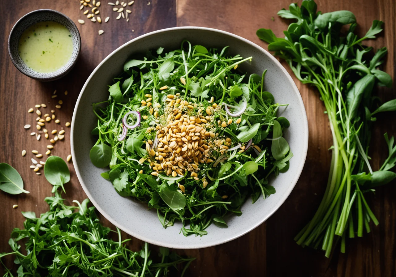 Arugula Salad with Wheat