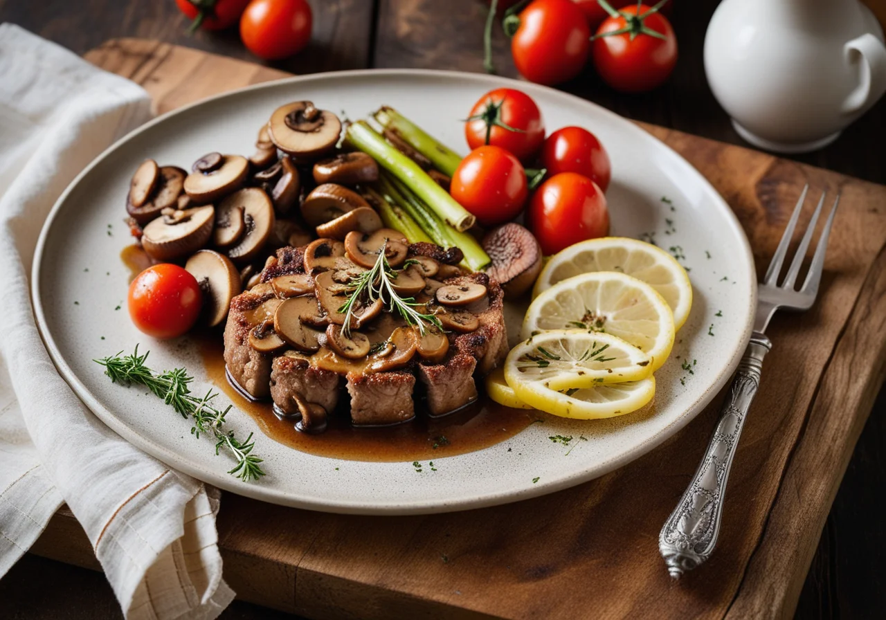 Natural Schnitzel with Vegetables