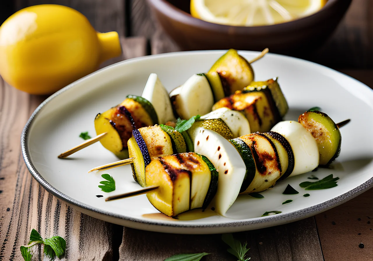 Mozzarella Zucchini Skewers