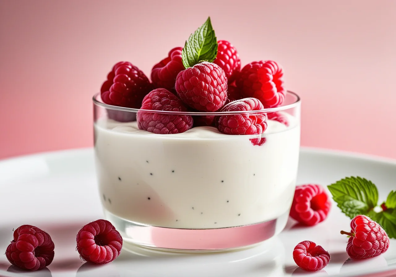 Kama Yogurt with Raspberries