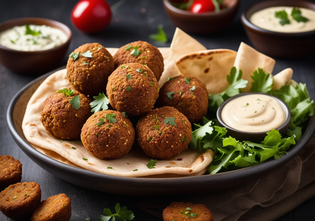 Falafel with Lamb Mince