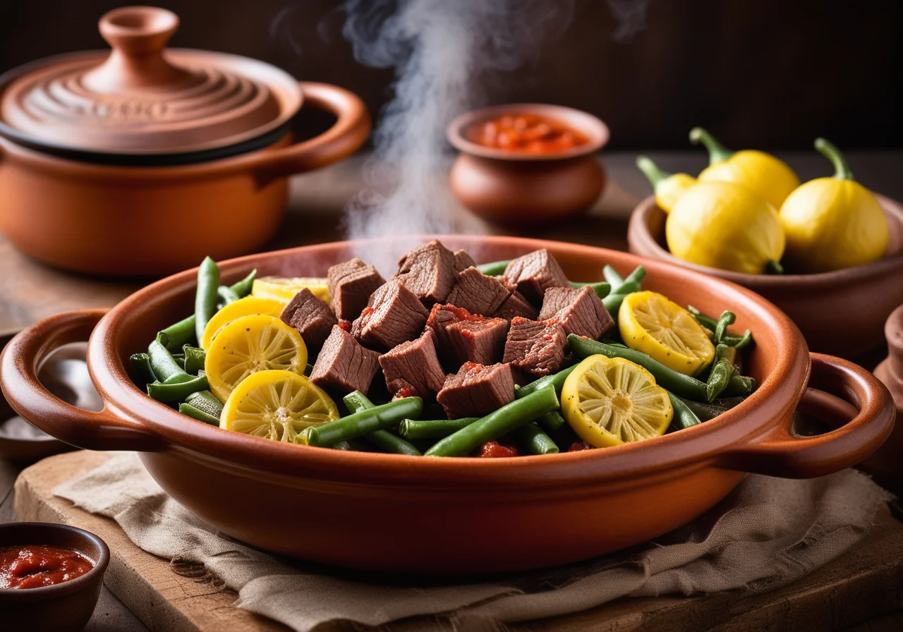 Tajine with Beef, Zucchini and Green Beans