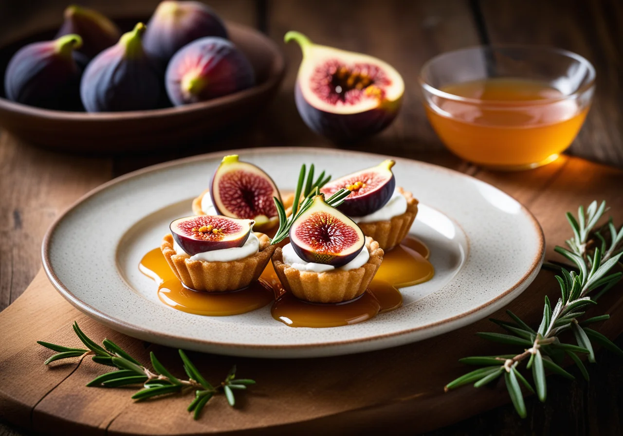 Fig Tartelets with Goat Cheese