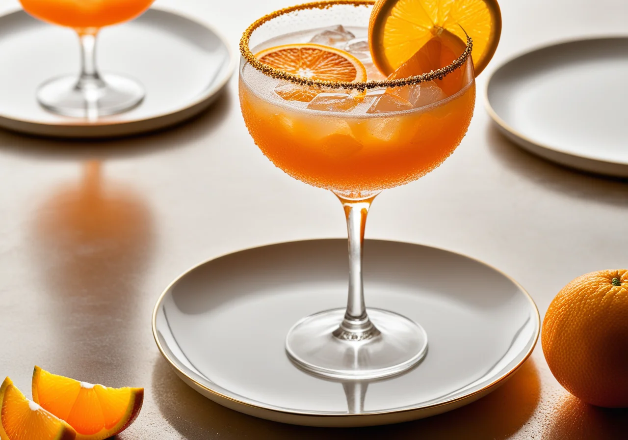 Orange Cocktail with Alcohol