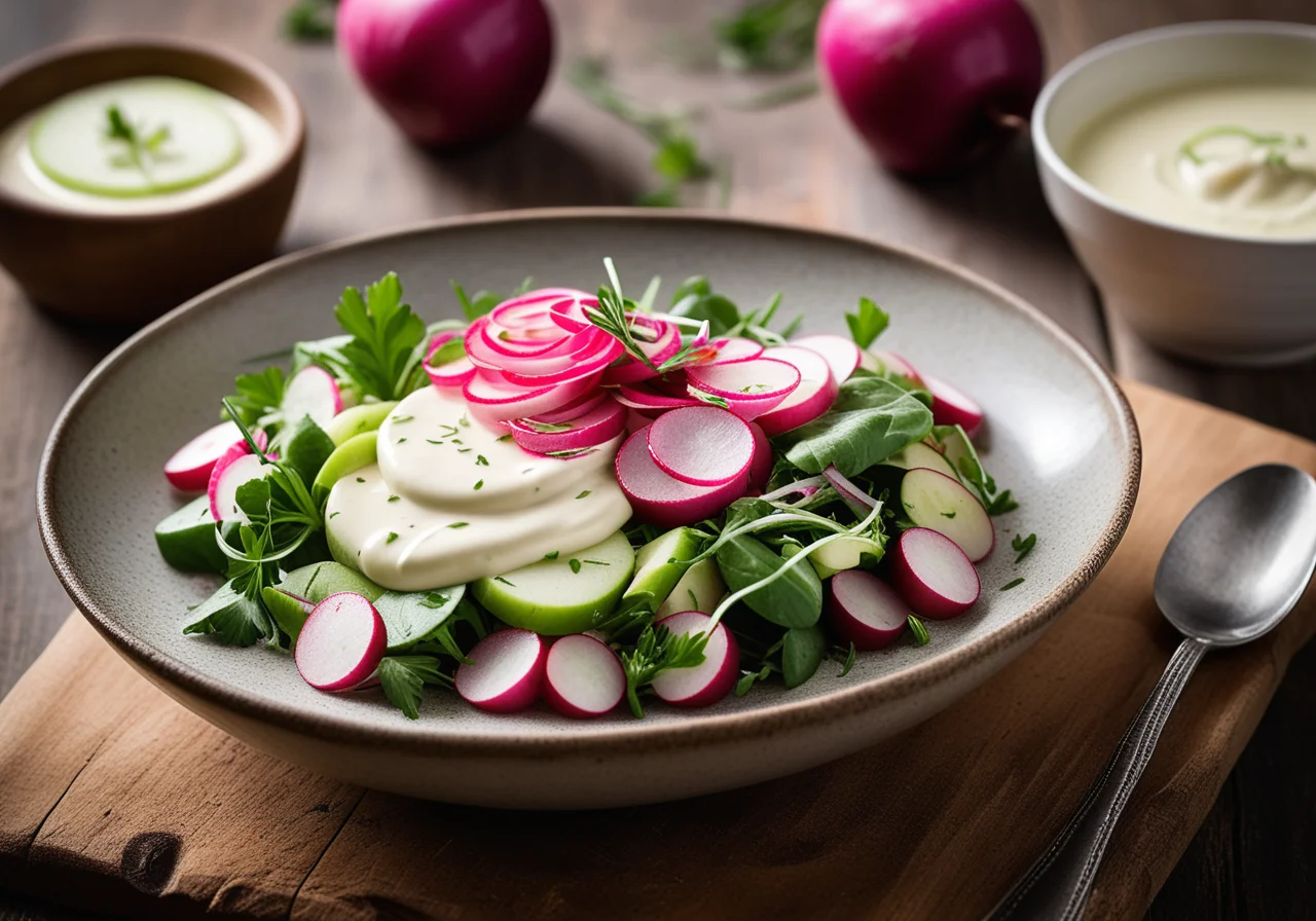 Matjes Radieschensalat mit Apfel