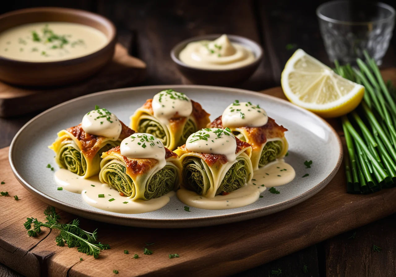 Savoy Cabbage Rolls with Redfish