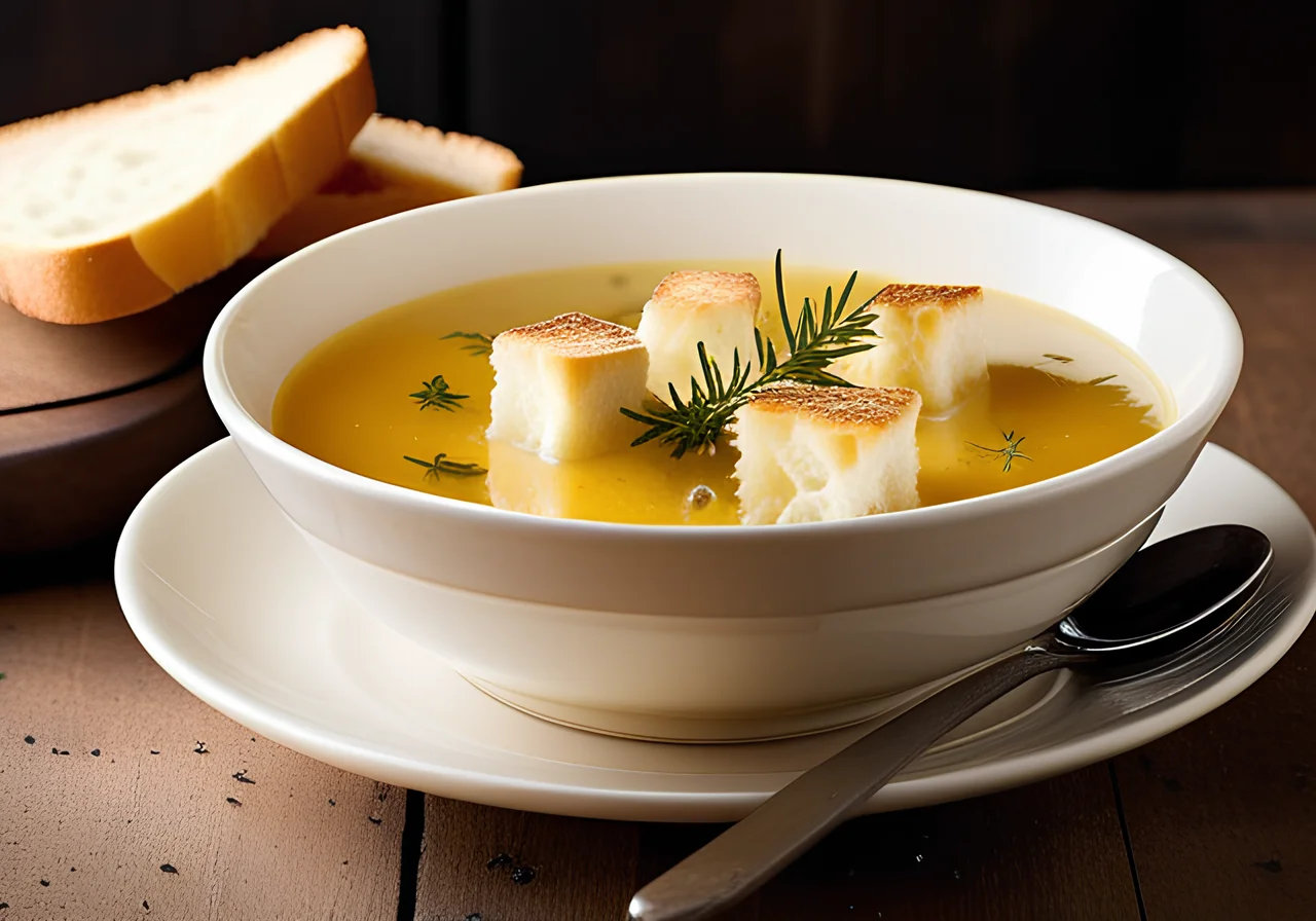Onion Soup with Bread