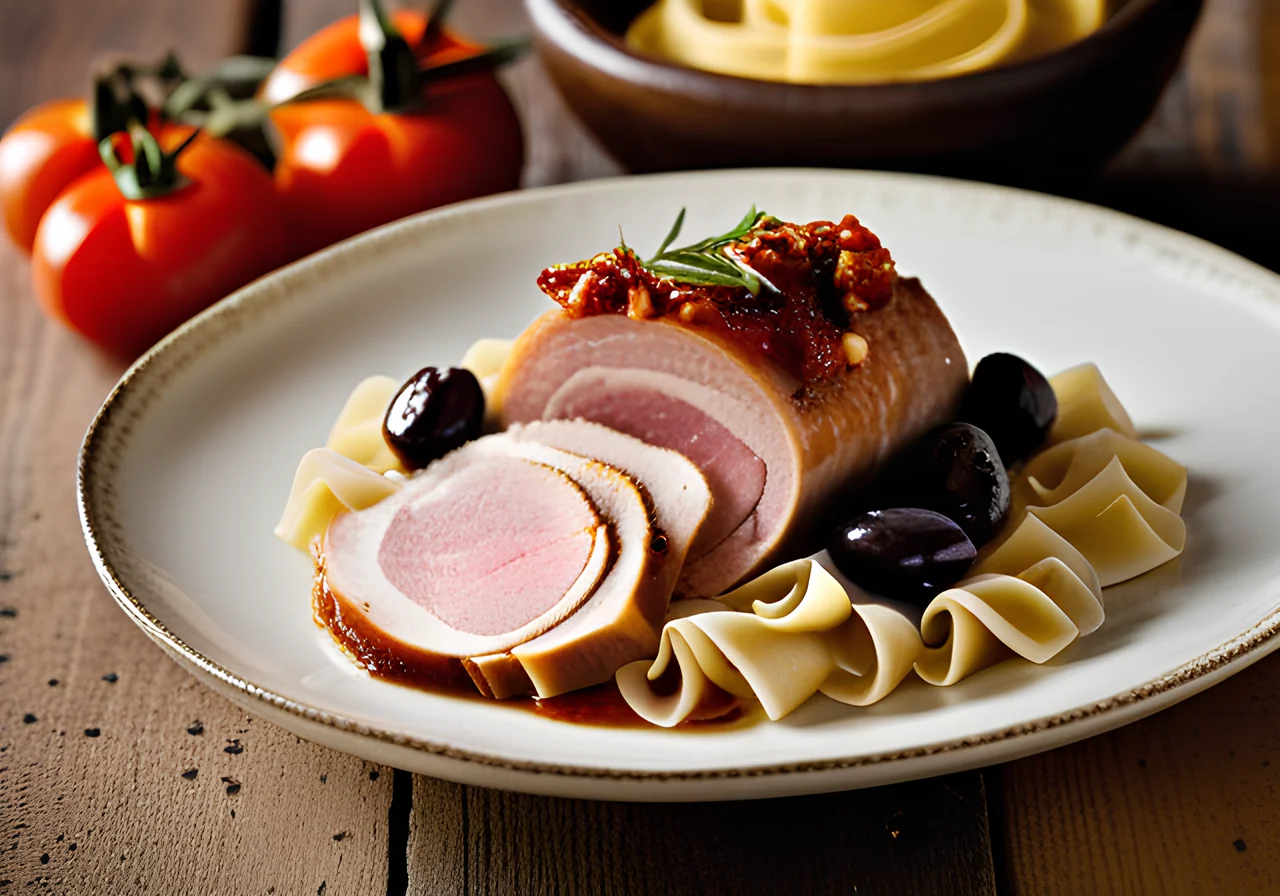 Mediterranean Pork Roll Roast