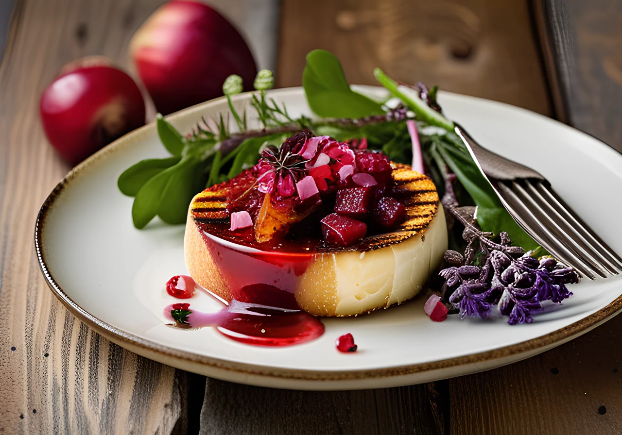 Goat Cheese with Rhubarb Relish