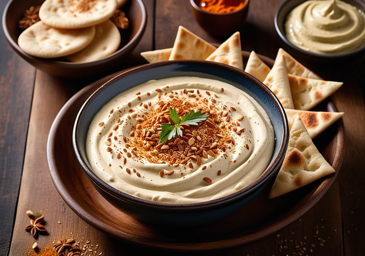 White Bread with Hummus