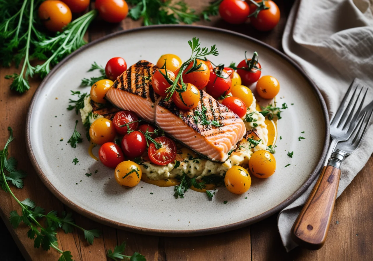 Salmon Trout Fillet with Vegetables