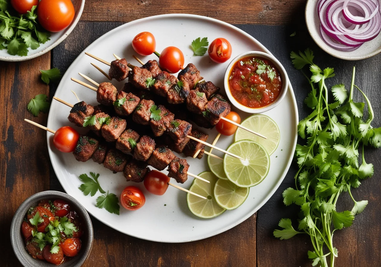 Indian-Style Minced Meat Skewers