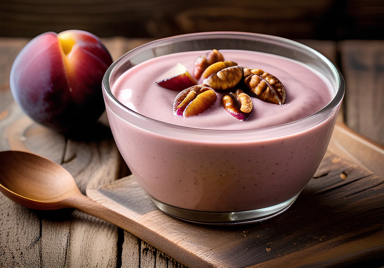 Plum Walnut Yogurt