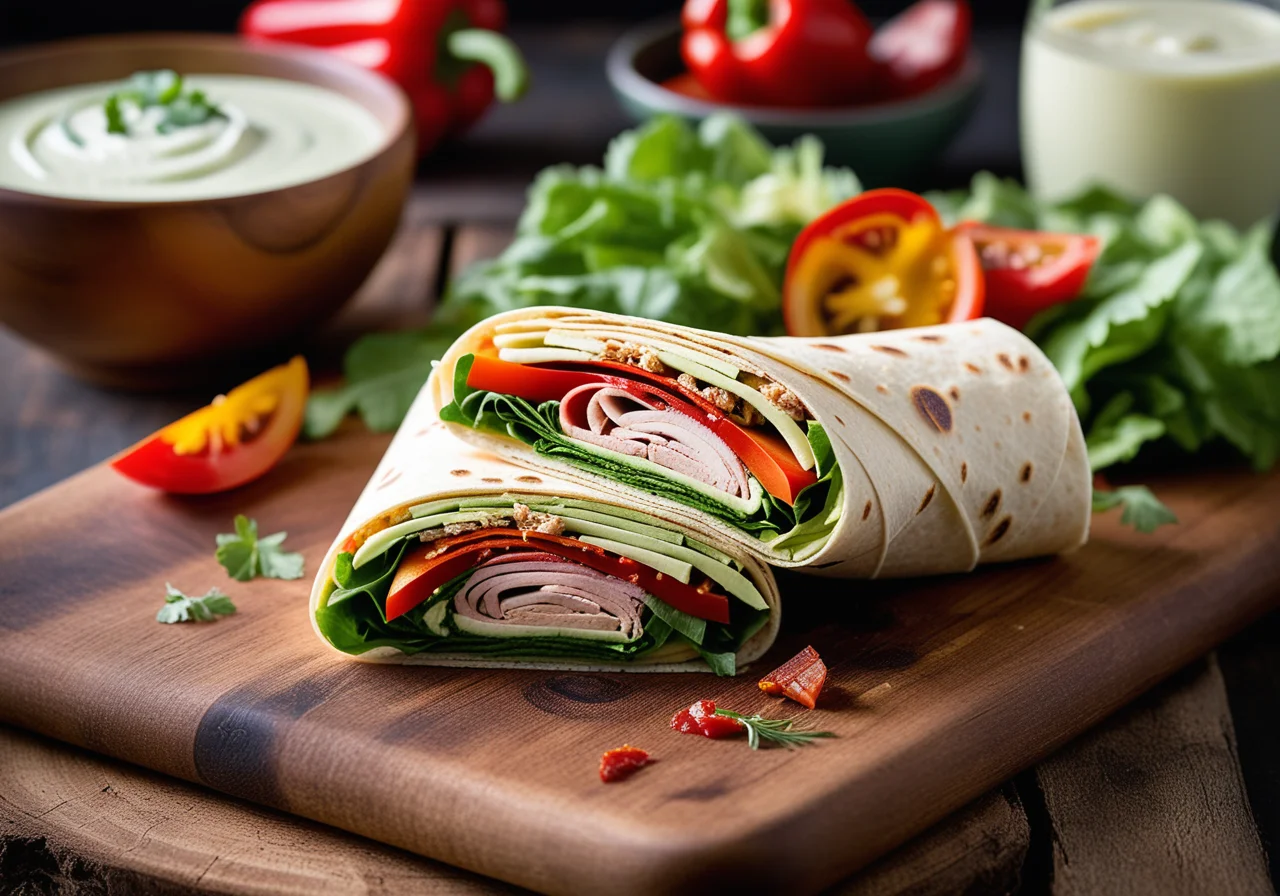 Turkey and Vegetable Wraps