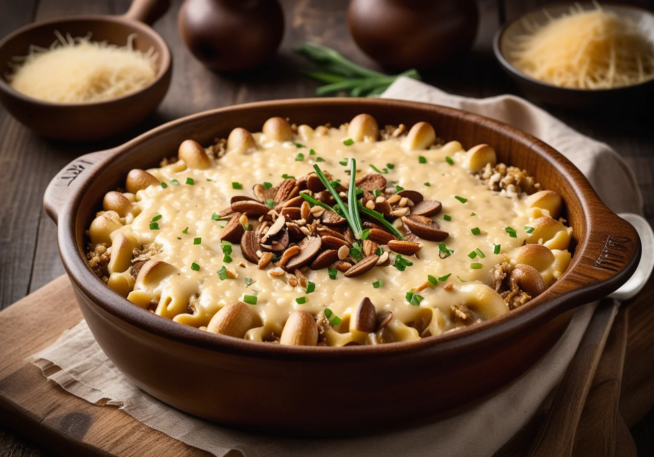 Macaroni Mushroom Bake