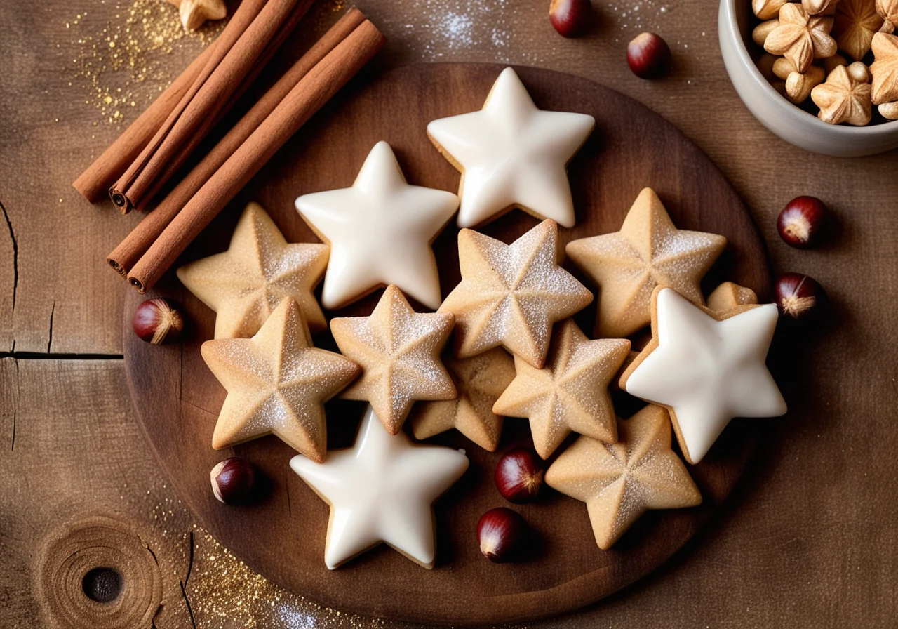 Cinnamon Stars with Hazelnuts