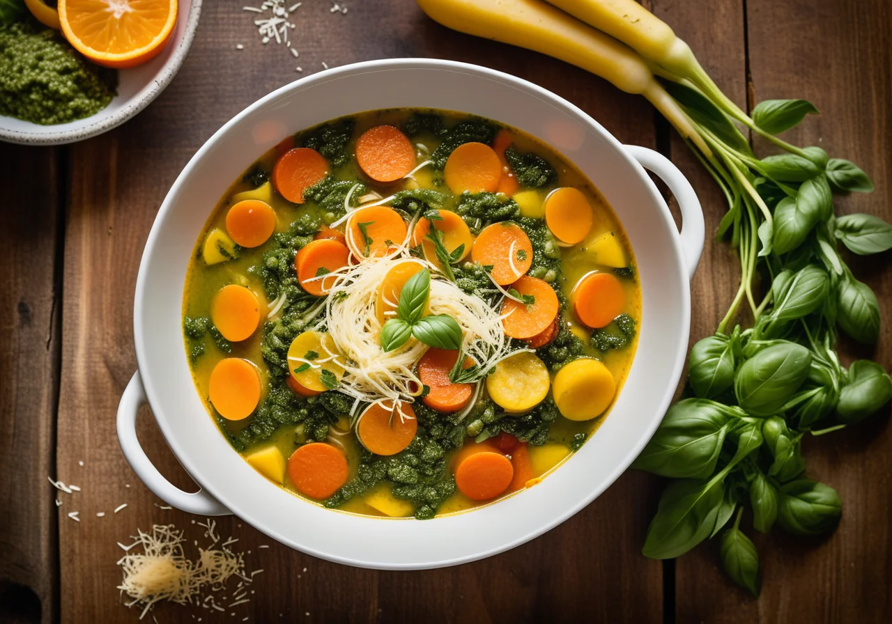 Minestrone with Green Pesto