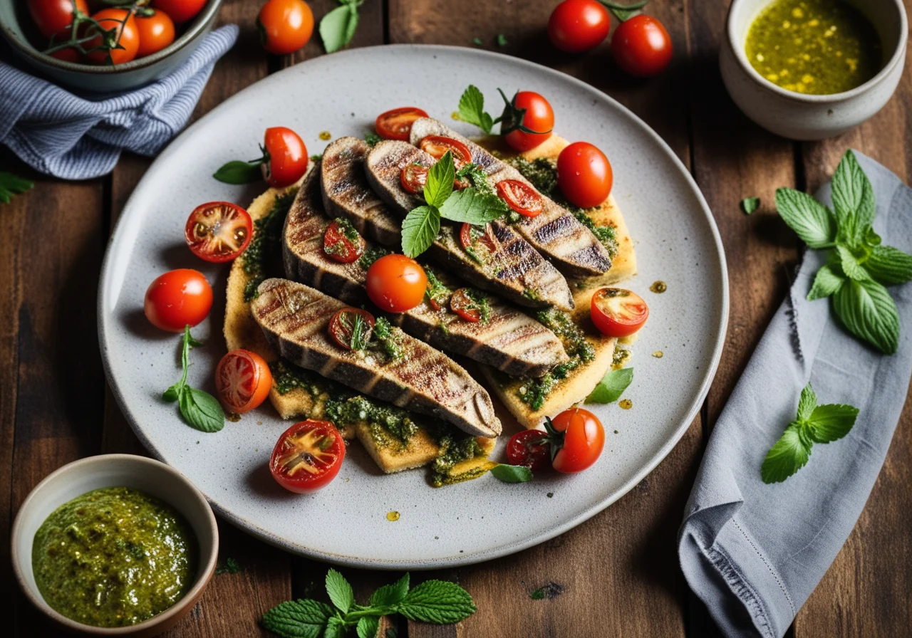 Sardines on Chermoula Salsa