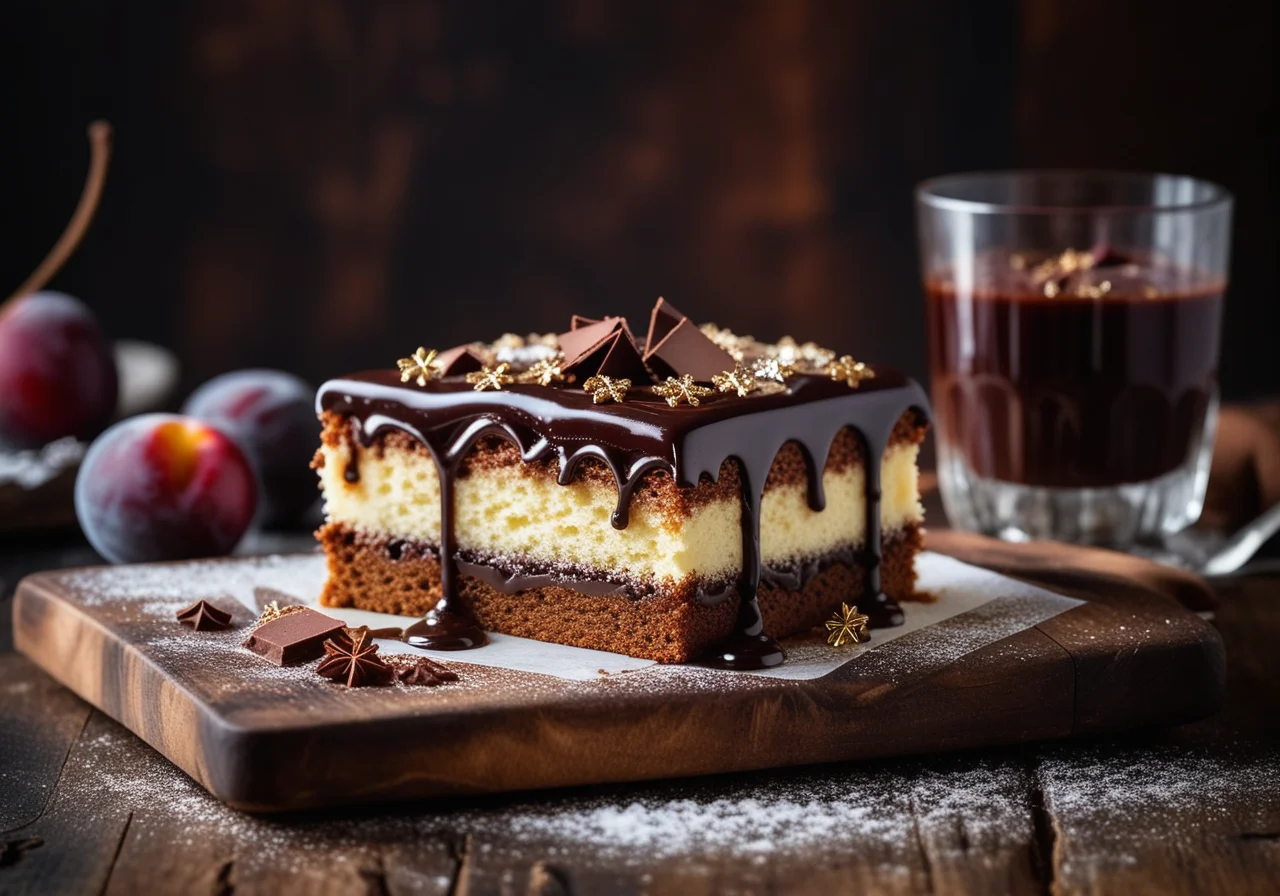 Simple Chocolate Cake with Jam Layer