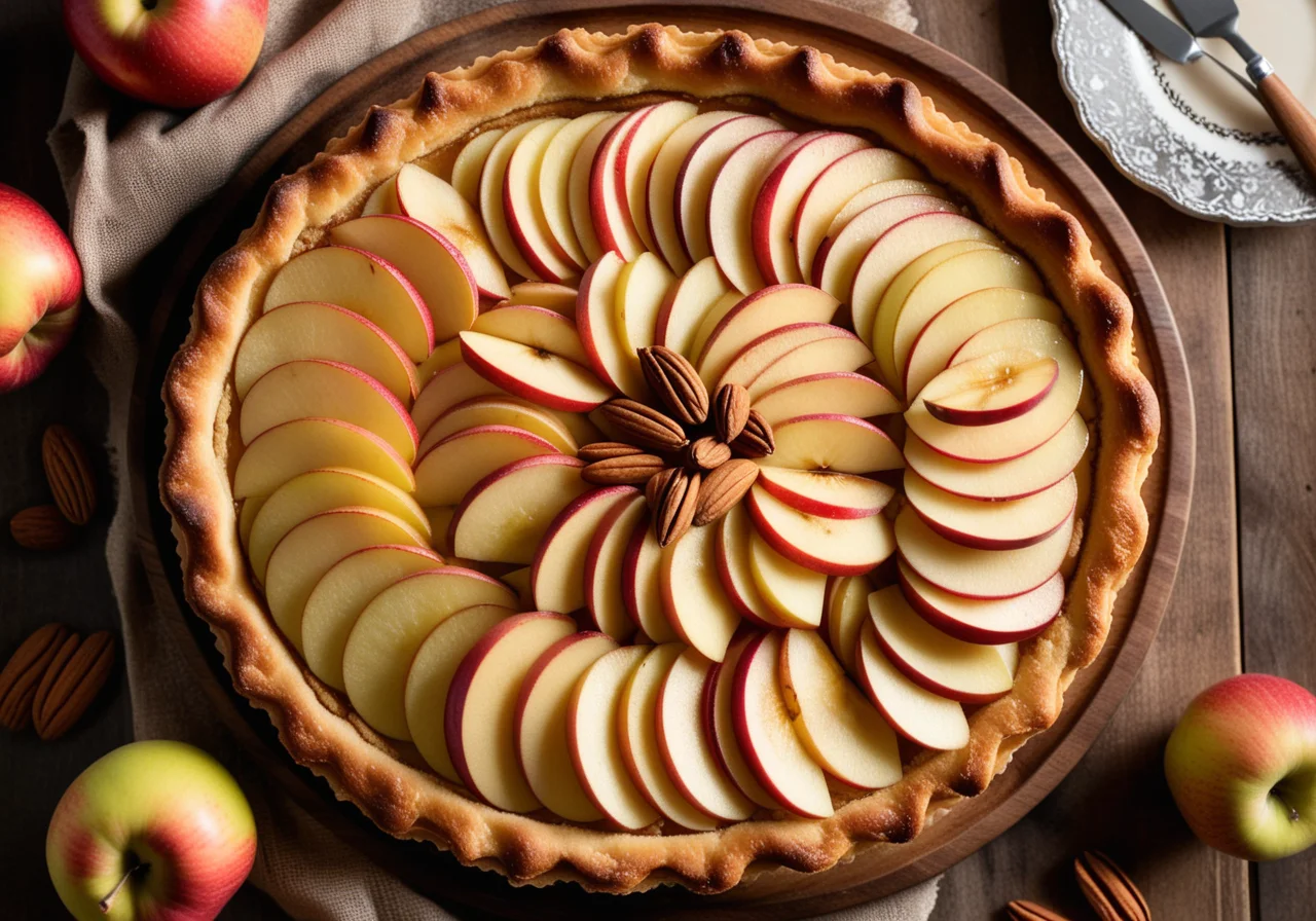 Apple Tart with Almonds