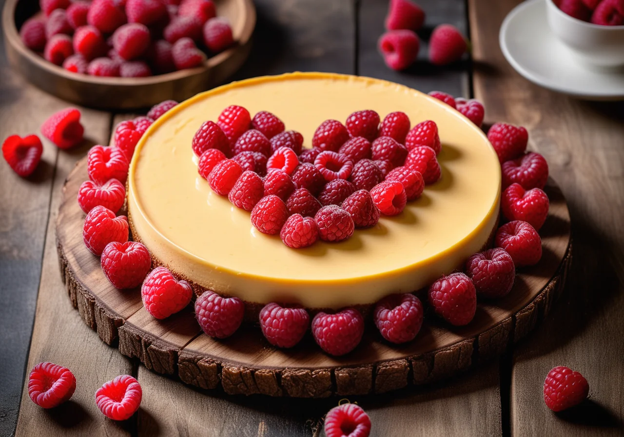 Raspberry Cheesecake with Cookie Crust