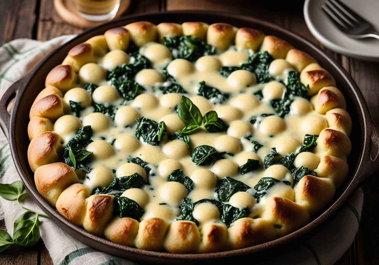 Cheese Spinach Gnocchi in Italian Style (Malfatti)