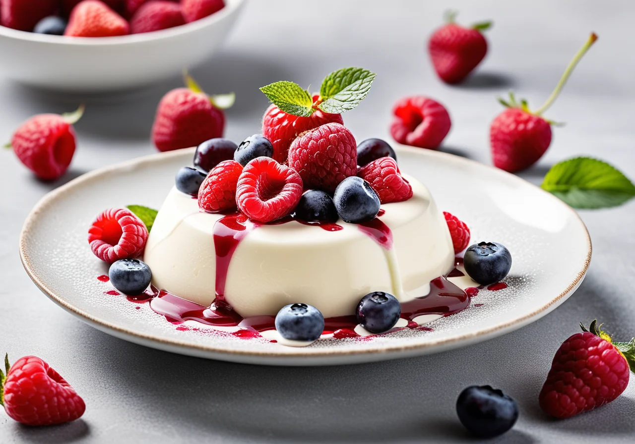 Creamy Quark with Berries and Meringue