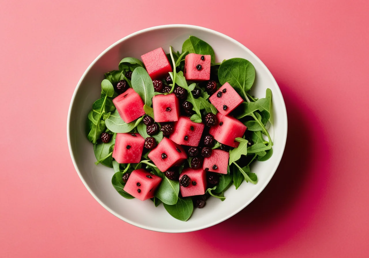 Green Salad with Melon