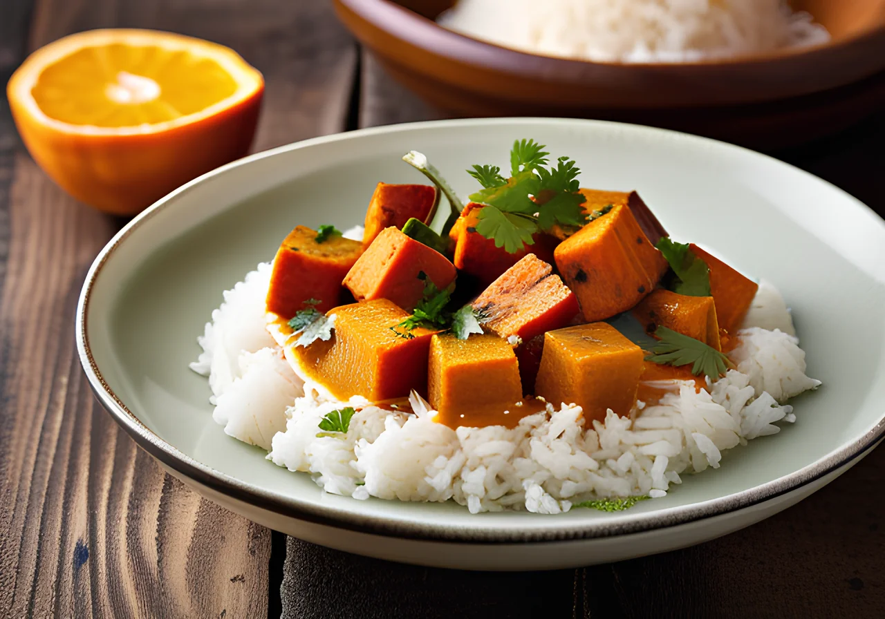 Sweet Potato Curry with Basmati Rice