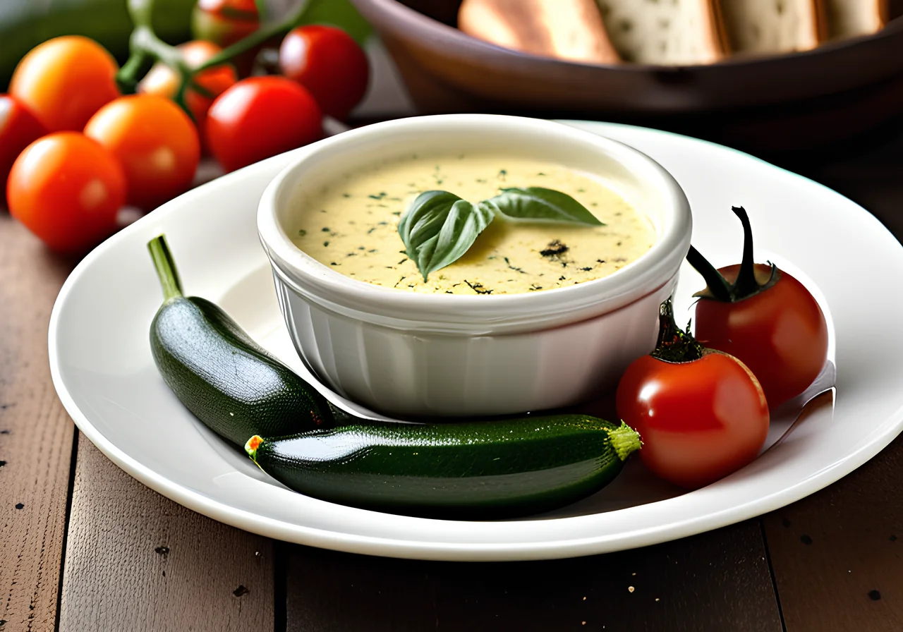 Basilic Cheese Fondue (Fonduta Piemontese)