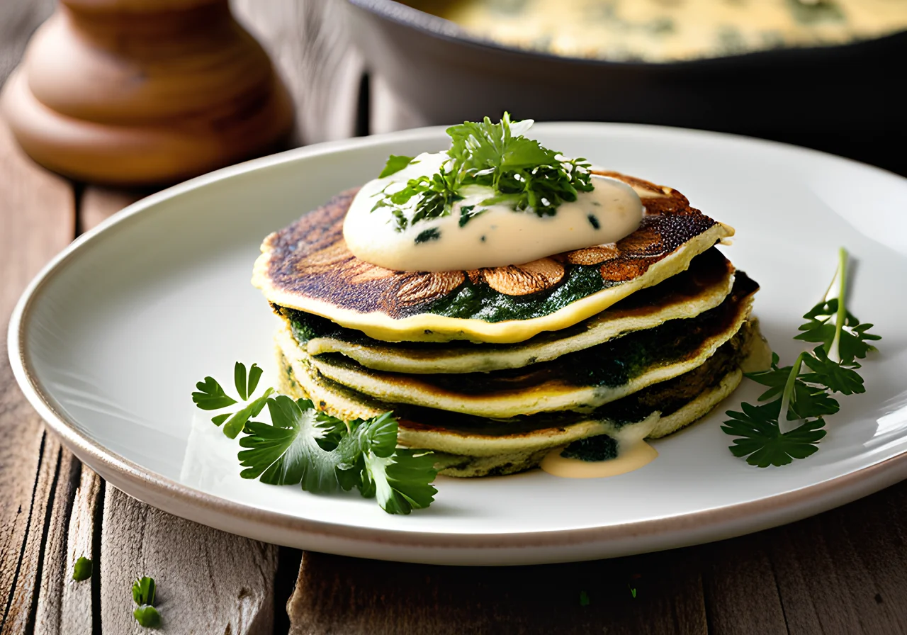 Baked Spinach Pancakes