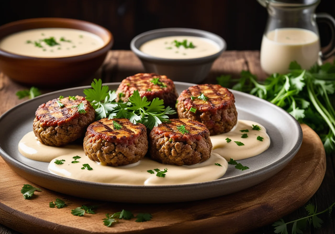 Ground Meat Patties with Potatoes