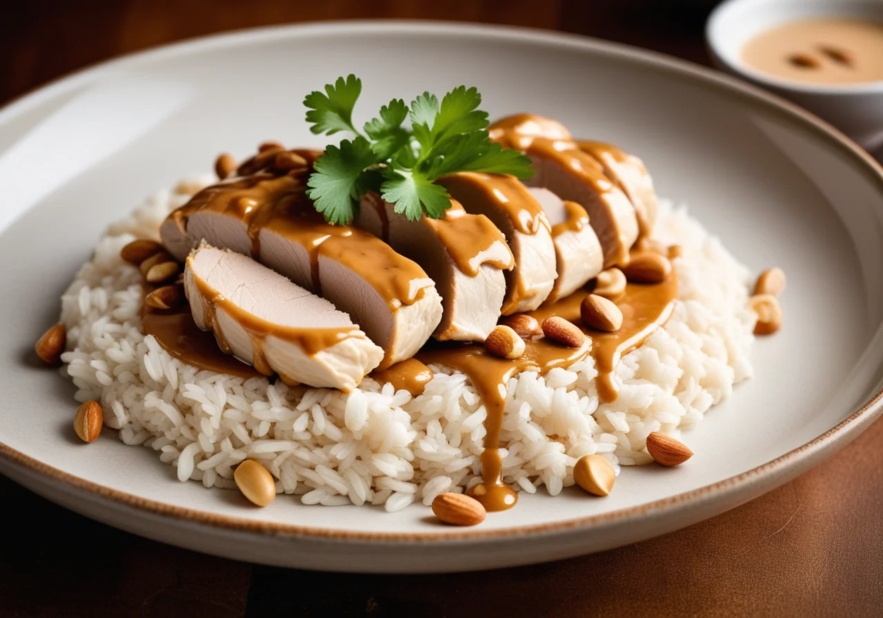 Chicken Breast Fillet with Peanut Sauce