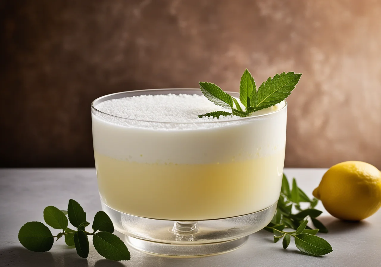 Gin Fizz with Lemon Verbena