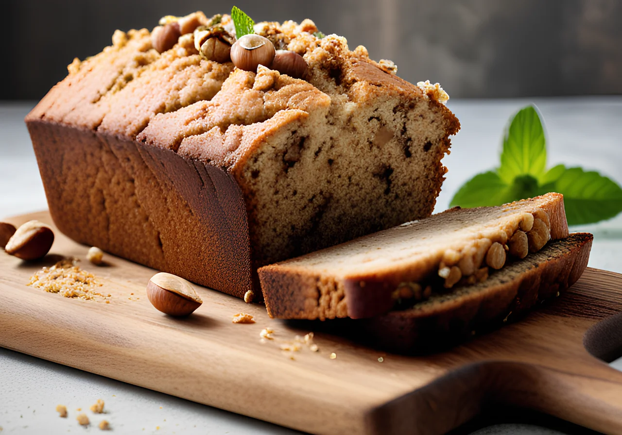 Banana Bread with Hazelnuts