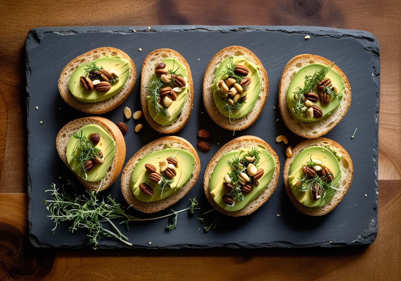 Crostini and Avocado Dip