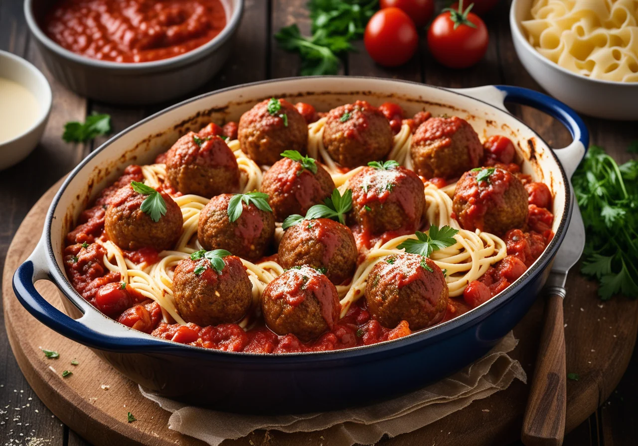 Pasta Meatball Casserole