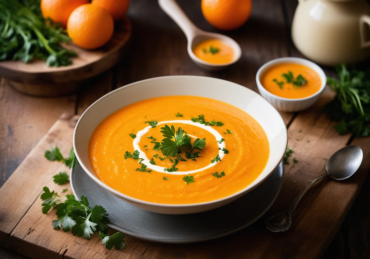 Creamy Vegetable Soup with Carrots