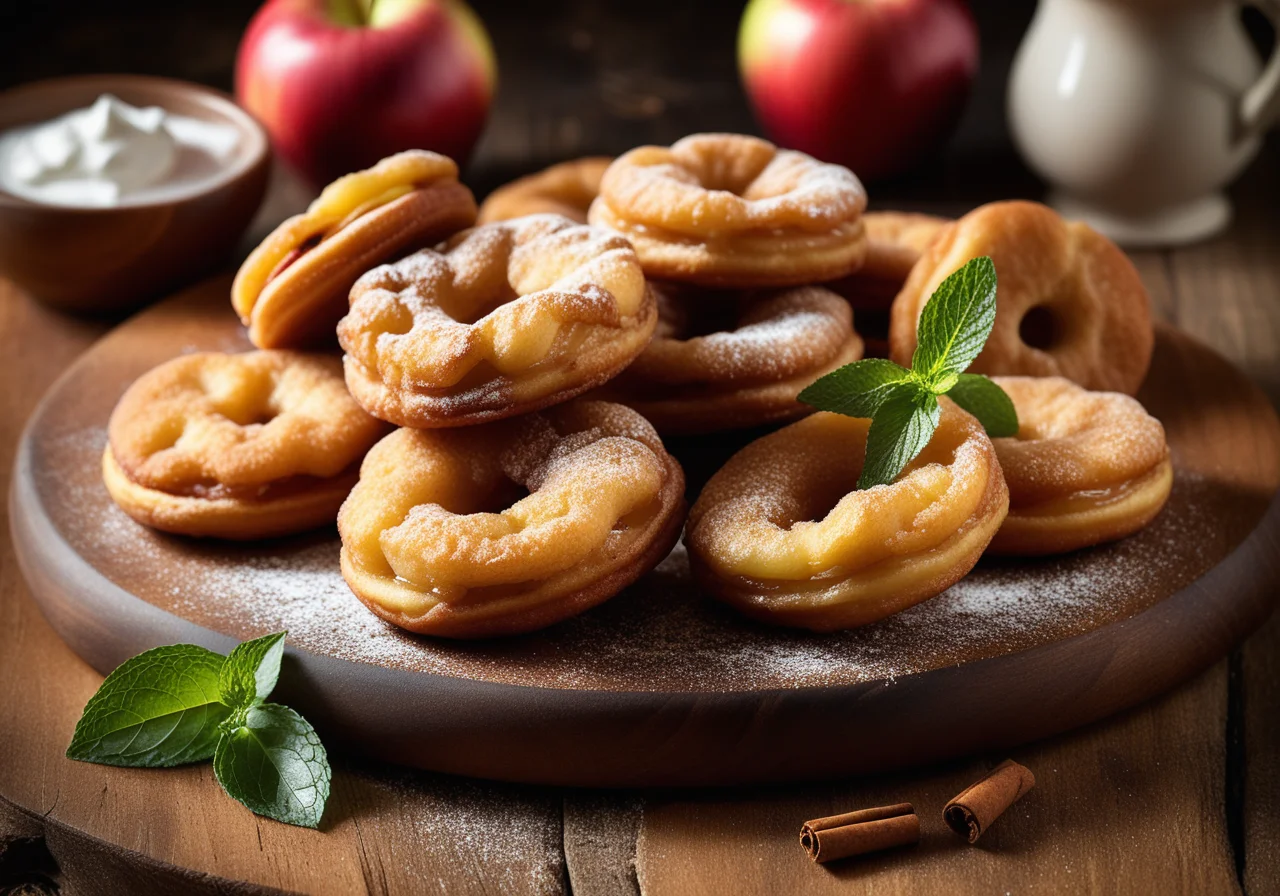 Apple Fritters with Cinnamon Sugar