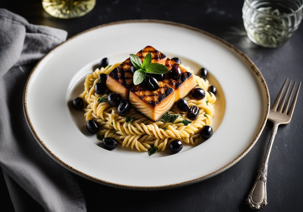 Grilled Arctic Char with Risoni