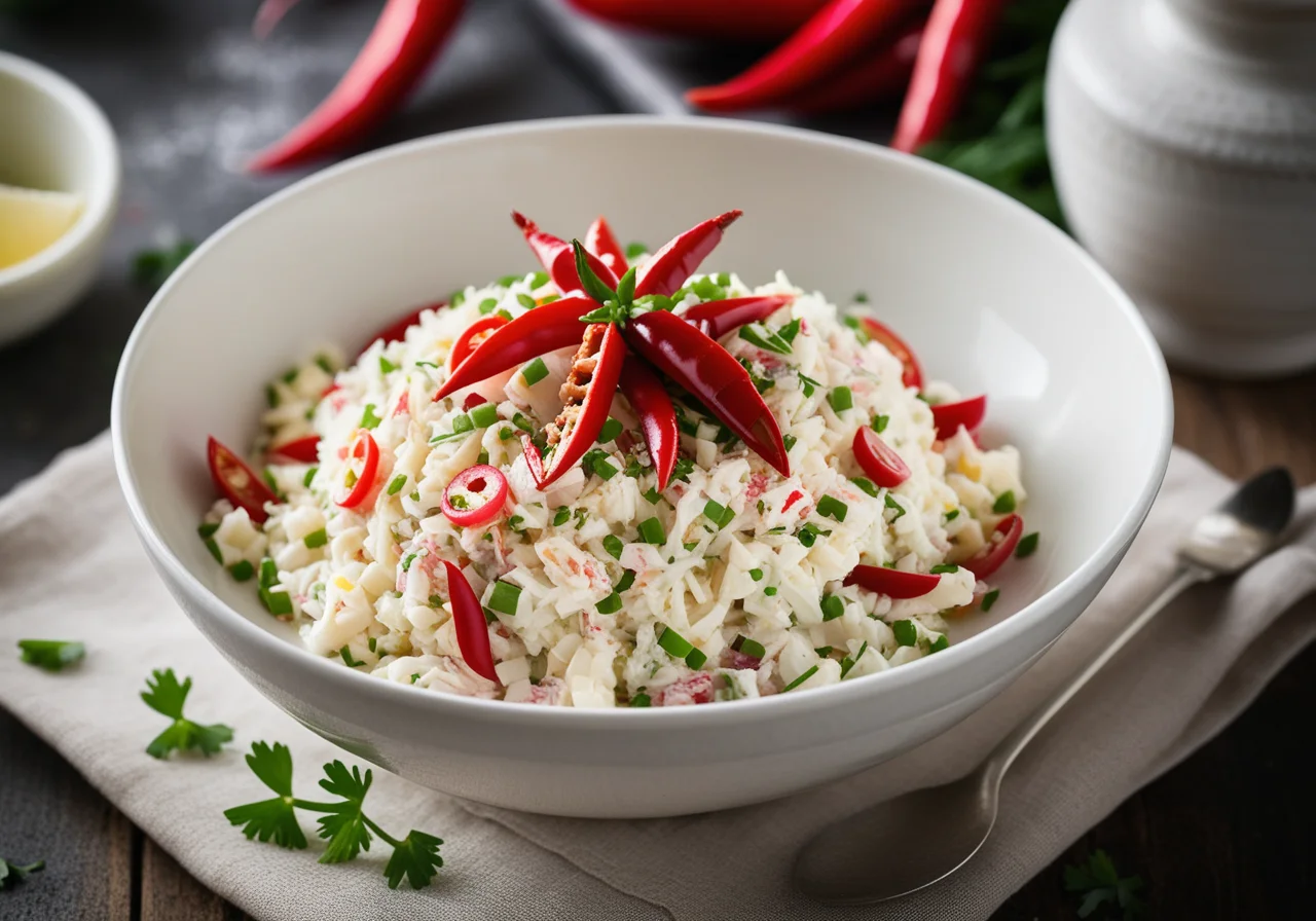 Crab Salad with Garlic