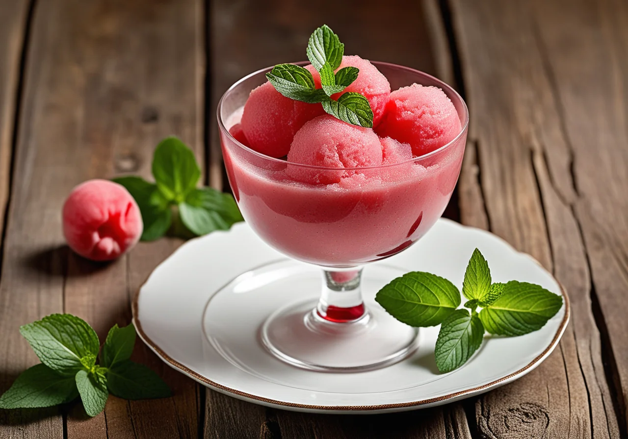 Rhubarb Sorbet