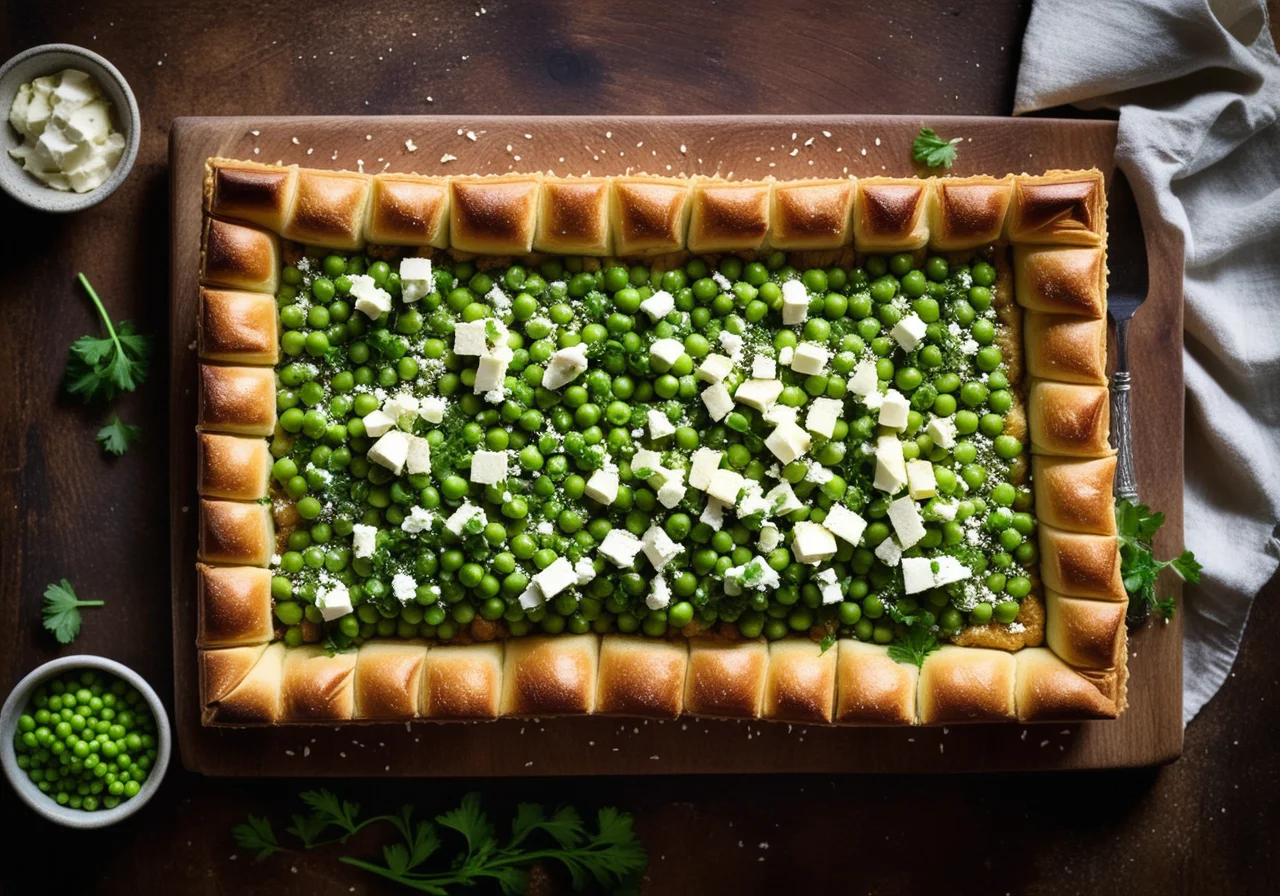 Pea and Feta Tart