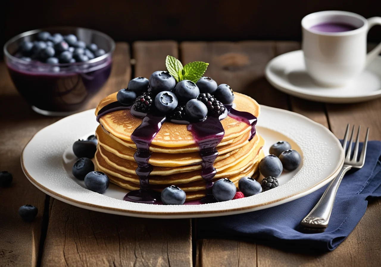 Blueberry Quark Pancake Cake