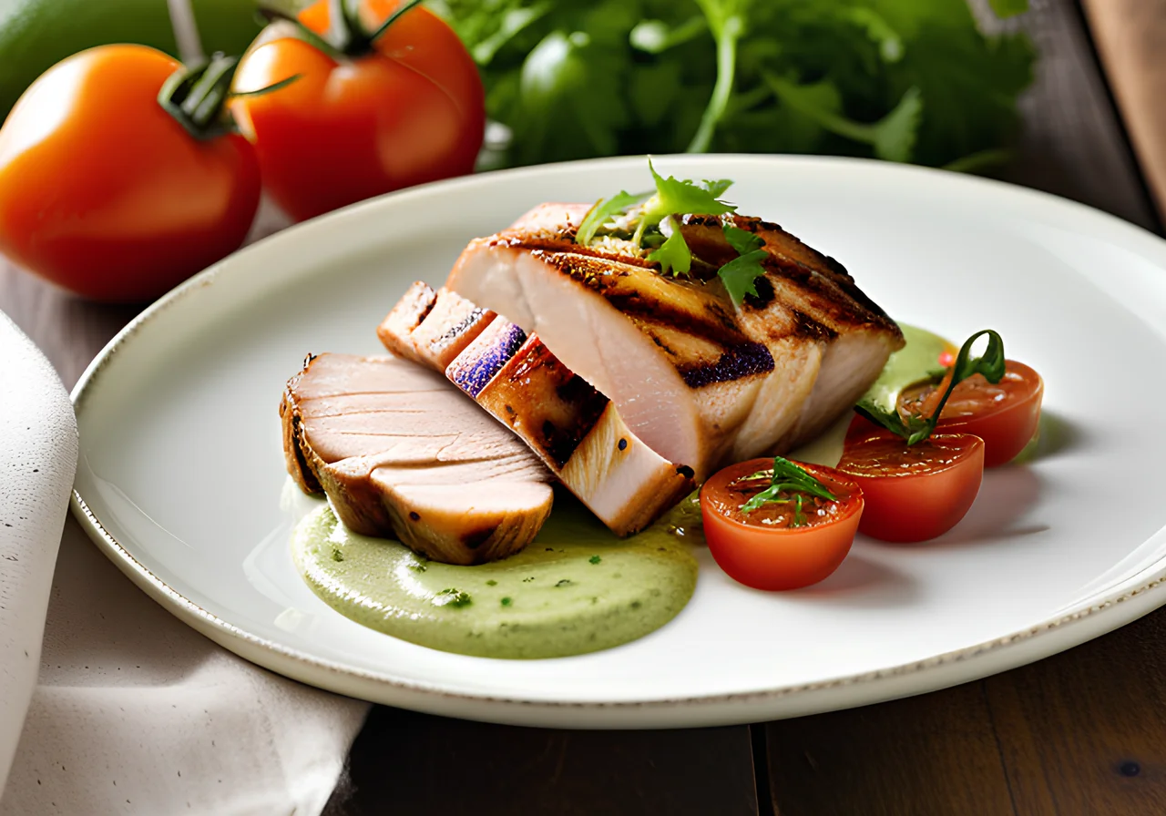 Turkey Breast with Avocado Cream